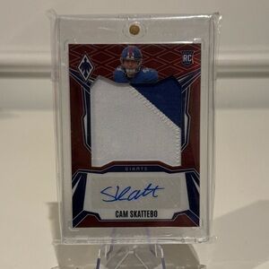 🔥 2025 Cam Skattebo 46/99 Panini Phoenix RPA Autograph. New York giants